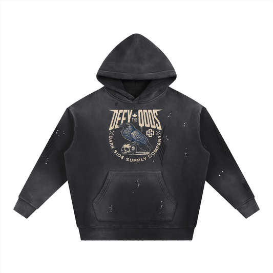 Beat the Odds Crow & Skull Hoodie – DripFit Clothing